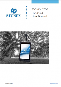 Geotools Europe GNSS Kft - Prospektus - Kezelési kézikönyv STONEX S70G Handheld User Manual EN